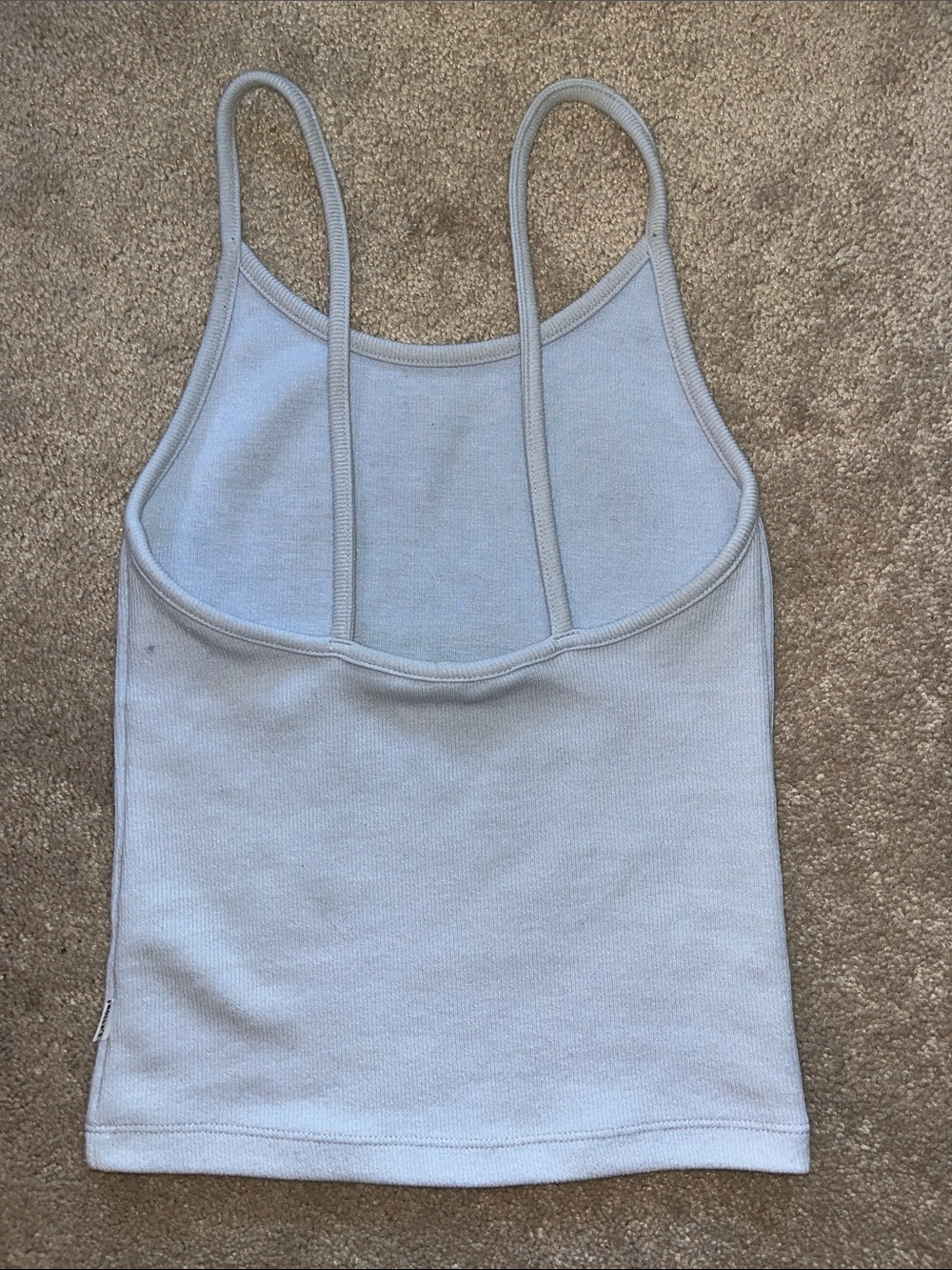 ROLLA'S Baby blue Ribbed Tank Top - Picture 2 of 3